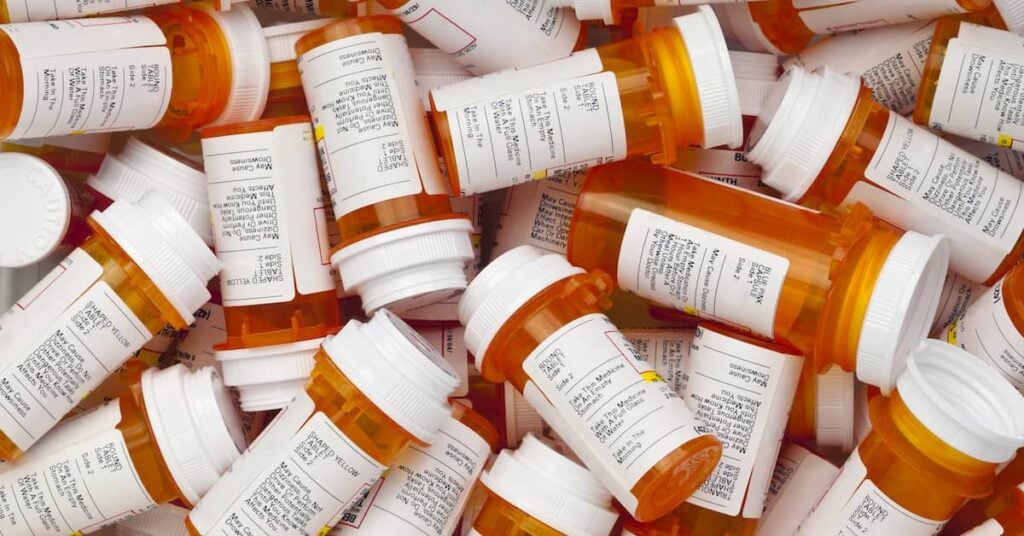 Discarded pill bottles of dangerous drugs. | Colling Gilbert Wright - dangerous drugs attorneys